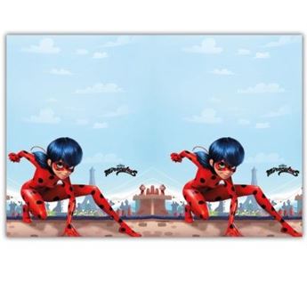Imagen de Mantel de Ladybug plástico (120cm x 180cm)
