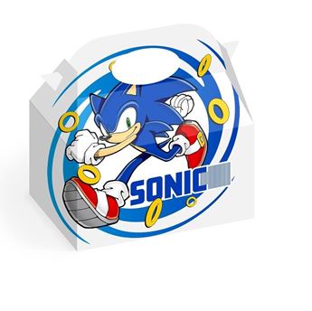 Cono de plástico para chuches de Cumple con nuestro querido Erizo  supersónico Sonic