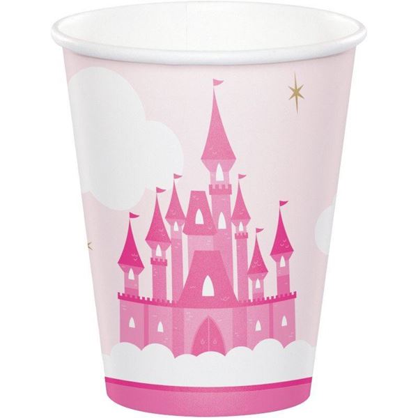 Imagen de Vasos Mi Princesa Infantil cartón 230ml (8 unidades)