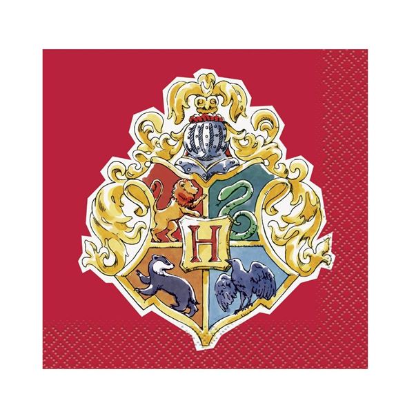 Imagen de Servilletas Harry Potter Roja papel 25cm (16 unidades)