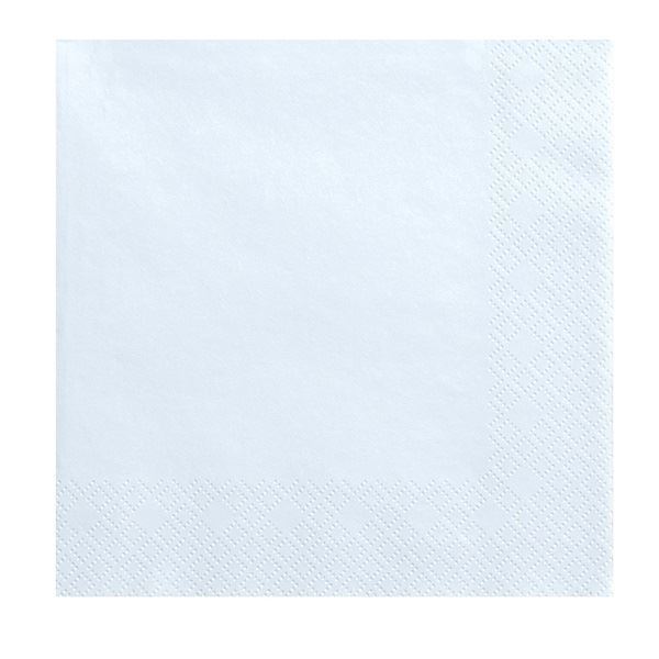 Imagen de Servilletas Azul Pastel Sky Blue papel 33cm (20 unidades)