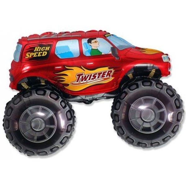 Imagen de Globo Monster Truck Coche Rojo (96cm)