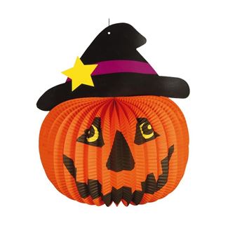 Imagen de Farolillo Calabaza Halloween papel (17cm)