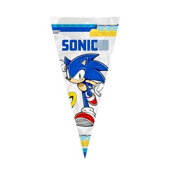 Imagens de Bolsa Cono Chuches de Sonic (10 unidades)