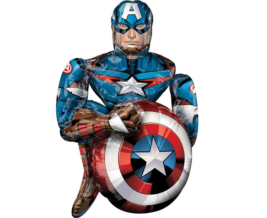 Globo de Los Vengadores Capitán América (99cm)✔️ por sólo 26,50 €. Envío en  24h. Tienda . ✓. Artículos de  decoración para Fiestas.