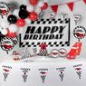 Imagen de Bandera de Carreras Racing Happy Birthday (150cm)