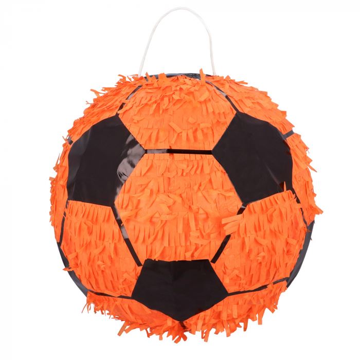 Piñata Balón de Fútbol Naranja golpear✔️ por sólo 19,71 €. Envío en 24h.  Tienda Online. . ✓. Artículos de decoración  para Fiestas.