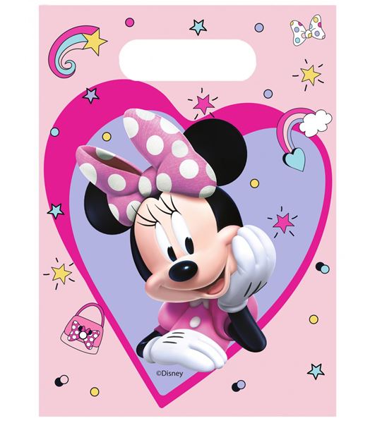 Imagen de Bolsas Minnie Mouse Junior plástico (6 unidades)