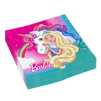 Imagens de Servilletas Barbie Dreamtopia papel 33cm (20 unidades)
