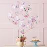 Imagens de Globos Happy Birthday Transparentes con Confeti Floral Látex (5 unidades)