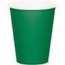 Imagen de Vasos Verdes Celebrations cartón 250ml (8 unidades)