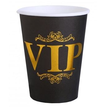 Imagens de Vasos VIP Negro cartón (10 unidades)