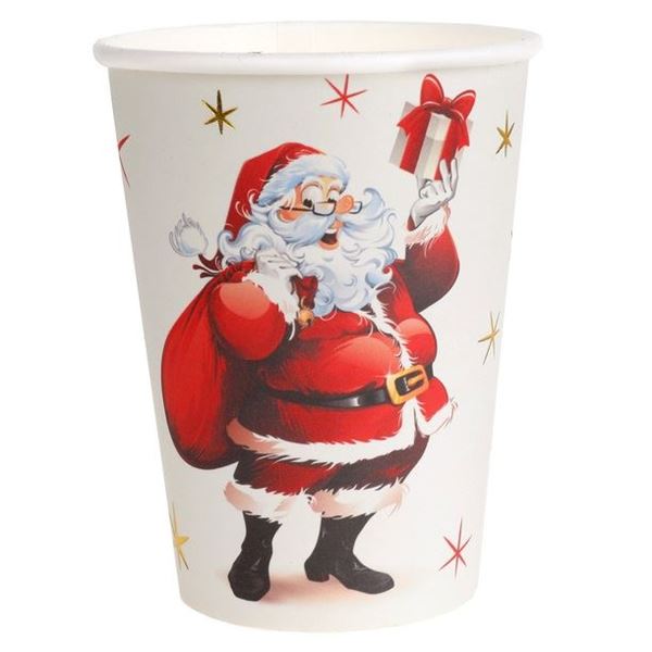 Picture of Vasos Papá Noel Infantil cartón (10 unidades)