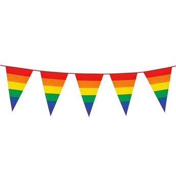 Imagen de Banderín Orgullo LGBT de 45cm de plástico (8m)
