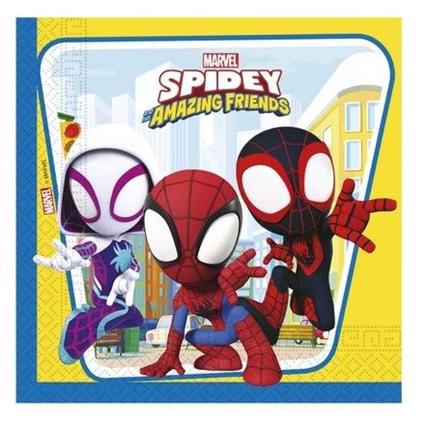 Imagen de Servilletas de Spidey y Amigos papel  (20 unidades)