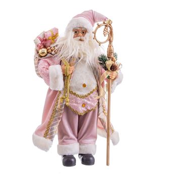 Imagens de Figura Santa Claus Rosa 45cm