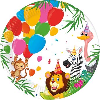 1 Juego De Globos De Cumpleaños Para Zoológico De Columna Salvaje , Animales  Salvajes , zoo De La Selva , Fiesta , Decoraciones