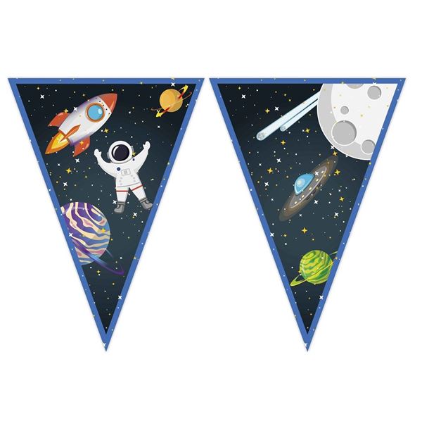 Imagen de Banderín Espacial Infantil cartón (2,3m)