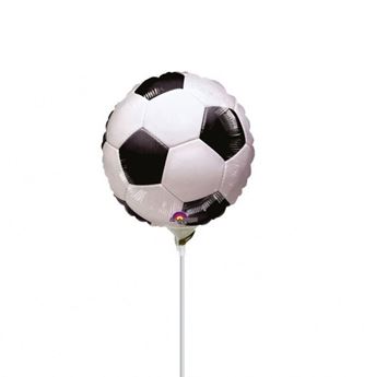 Imagen de Globo Balón de Fútbol Inflado con Palito 23cm