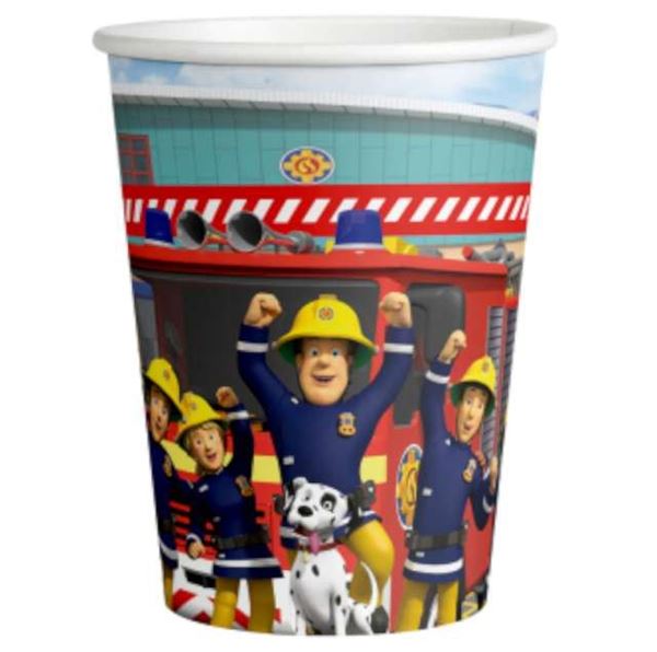 Imagens de Vasos de Sam El Bombero cartón (8 unidades)