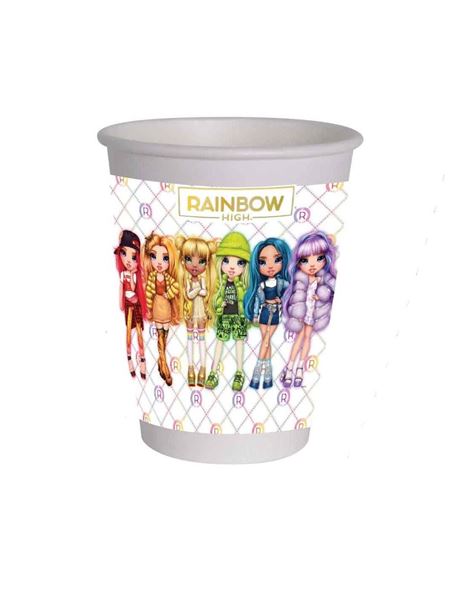 Imagens de Vasos Rainbow High cartón (8 unidades)