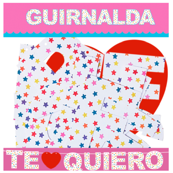 Picture of Guirnalda Te Quiero de Cartón 3 Metros