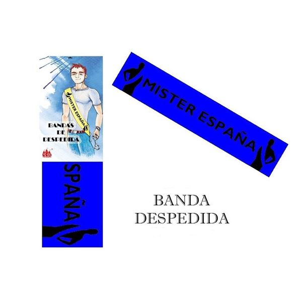 Imagen de Banda Mister España Tela Azul