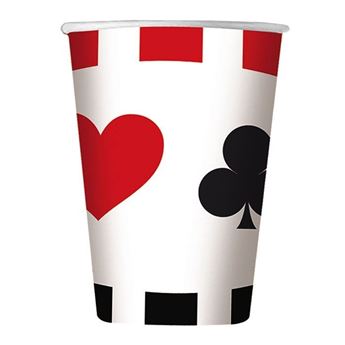 Imagen de Vasos Casino Mix cartón (8 unidades)