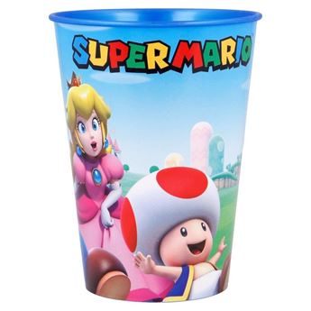 Imagen de Vaso de Super Mario Bros Plástico Duro Reutilizable 260ml (1 unidad)