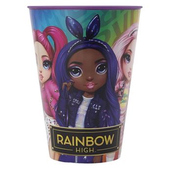 Imagen de Vaso Rainbow High Plástico Duro Reutilizable 430ml (1 unidad)