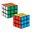 Imagen de Juguetes Cubos Rubik 3cm (2 unidades)