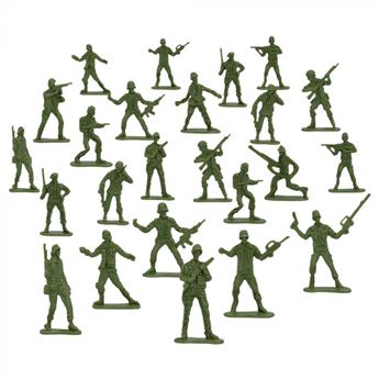 Imagen de Juguetes Soldados Verdes plástico (24 unidades)