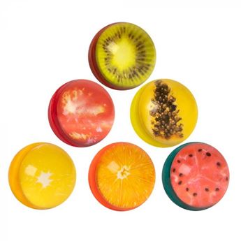 Imagen de Juguetes Pelotas Saltarinas Frutas (6 unidades)