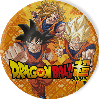 Imagen de Platos Dragon Ball cartón 23cm (8 unidades)