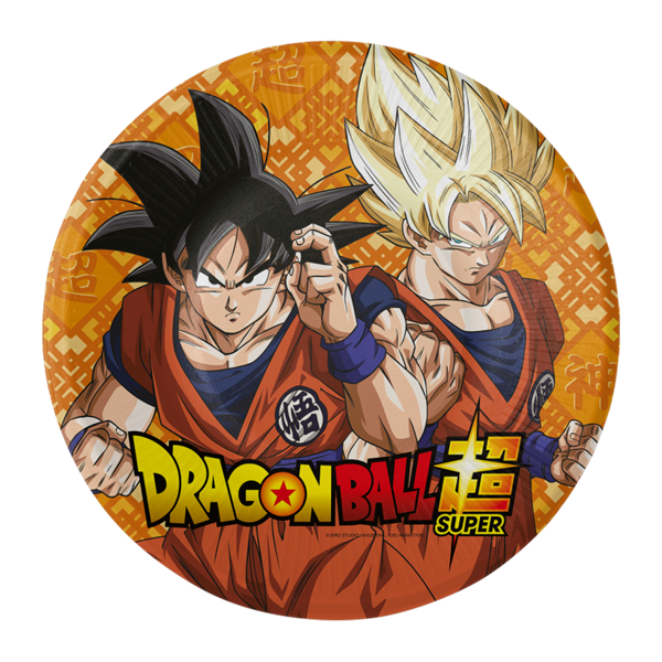 Imagen de Platos Dragon Ball cartón 18cm (8 unidades)