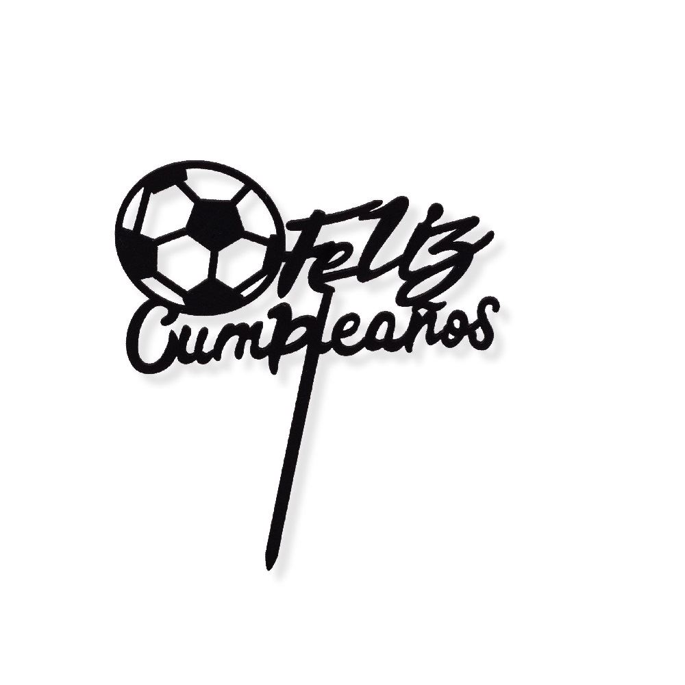 Topper Feliz Cumpleaños Fútbol cartón ✔️ por sólo 0,99 €. Envío en 24h.  Tienda Online. . ✓. Artículos de decoración  para Fiestas.