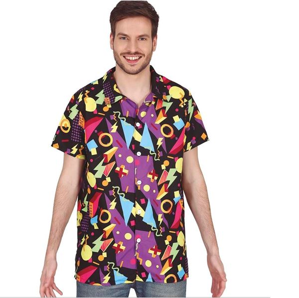 Disfraz Camisa Años 80 Adulto (Talla L)✔️ por sólo 17,55 €. Envío en 24h.  Tienda Online. . ✓. Artículos de decoración  para Fiestas.
