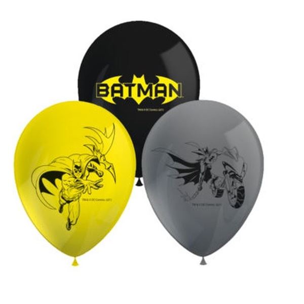 Imagens de Globos de Batman Látex (8 unidades)