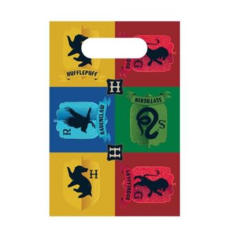 Imagens de Bolsas Chuches de Harry Potter Casas Hogwarts papel (8 unidades)