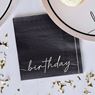 Imagen de Servilletas Nude y Negro Birthday Originales papel 25cm (16 unidades)