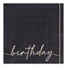 Imagen de Servilletas Nude y Negro Birthday Originales papel 25cm (16 unidades)