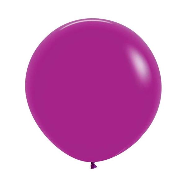 Imagen de Globos Orquídea Morada Fashion Sólido 60cm Sempertex R24-056 (10)