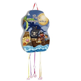 Imagens de Piñata Pirata Feliz Cumpleaños cartón