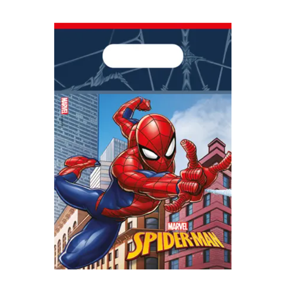 Imagen de Bolsas Chuches Spiderman plástico (6 unidades)