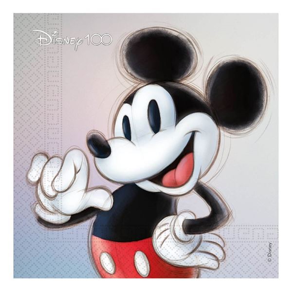 Imagens de Servilletas Disney Aniversario 100 años Mickey (20 uds)