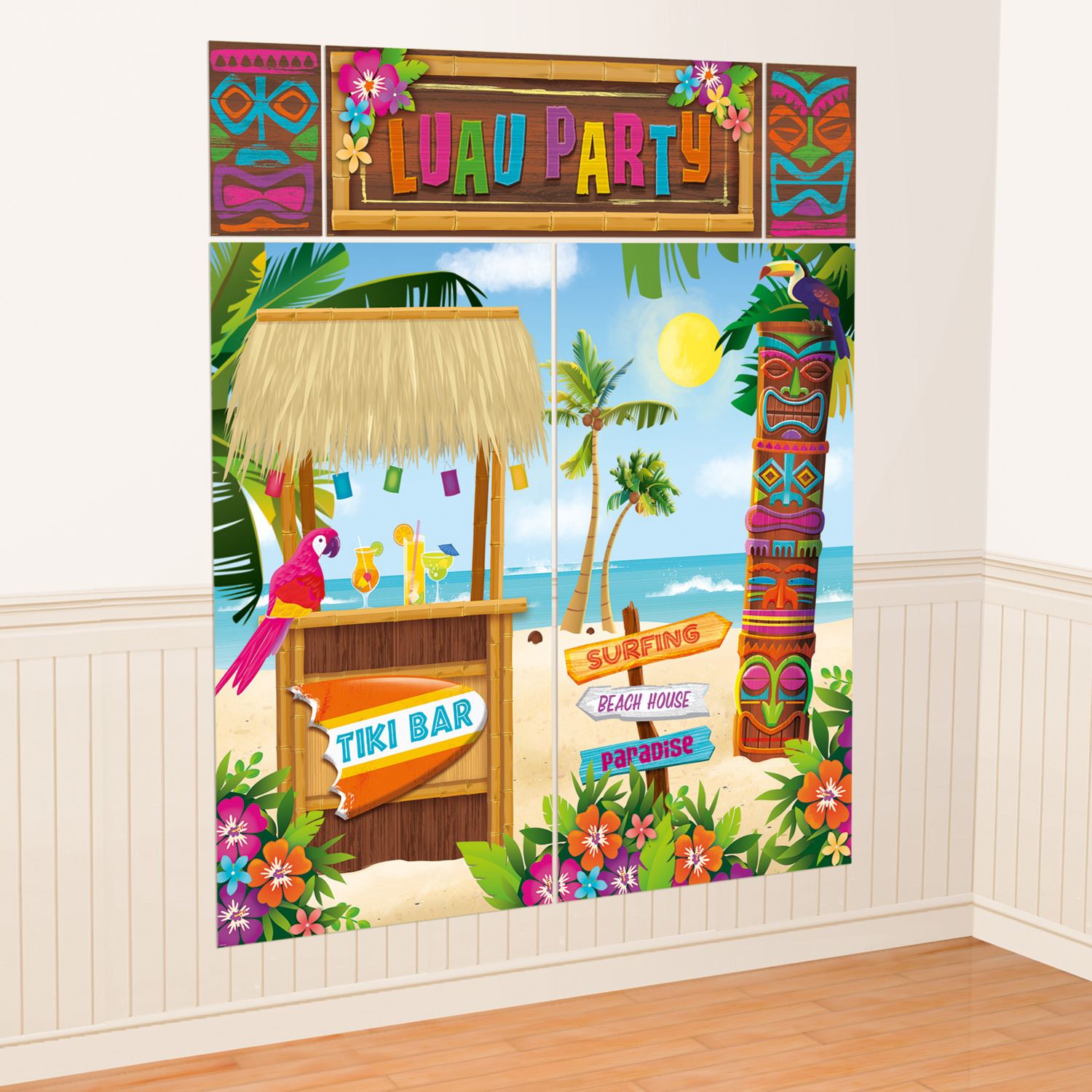 Fondo Photocall Hawaiano Gigante (5)✔️ por sólo 6,53 €. Envío en 24h.  Tienda Online. . ✓. Artículos de decoración  para Fiestas.