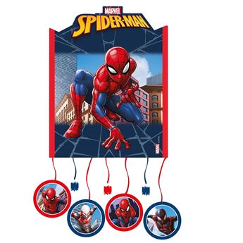 Imagens de Piñata de Spiderman cartón pequeña (26cm)
