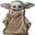 Imagen de Globo gigante Star Wars Baby Yoda (78cm)