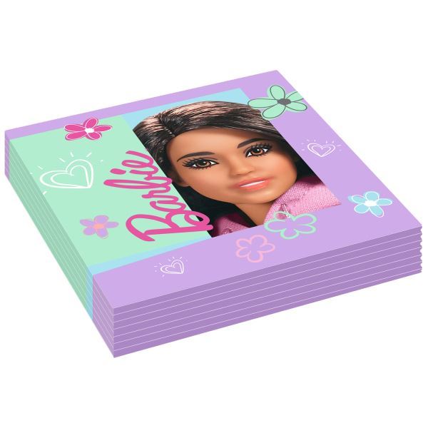 Servilletas de Barbie Sweet Mattel (16 uds.)✔️ por sólo 2,70 €. Envío en  24h. Tienda Online. . ✓. Artículos de  decoración para Fiestas.