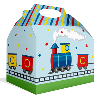 Imagens de Caja Tren de Vapor Infantil cartón